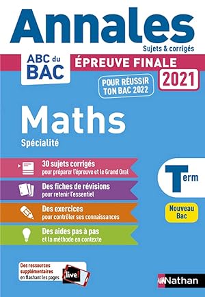 Annales BAC 2021 Maths Term-Corrigé