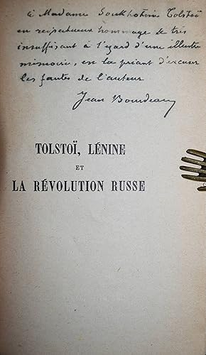 Tolstoï, Lenine et la Révolution Russe.