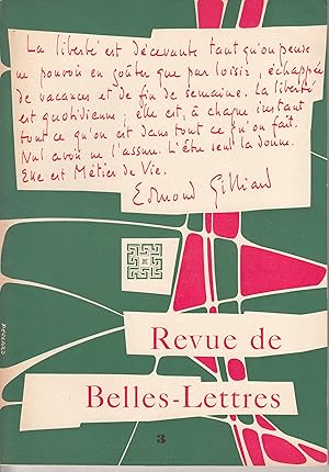 Revue des Belles-Lettres. No 3 Juin 1956