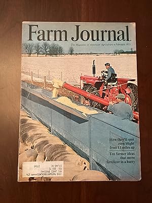Seller image for Farm Journal, February 1971 (Aerial Photography in Agriculture) for sale by Armadillo Books