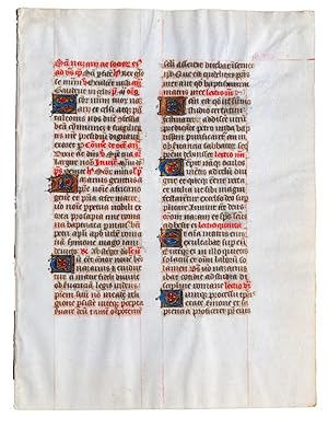 Single leaf from the so-called Carondelet Breviary , an illuminated manuscript, in Latin, on vell...