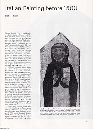 Seller image for Italian Painting before 1500. An original article from Apollo, International Magazine of the Arts, 1978. for sale by Cosmo Books