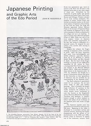 Seller image for Japanese Printing and Graphic Arts of the Edo Period. An original article from Apollo, International Magazine of the Arts, 1978. for sale by Cosmo Books