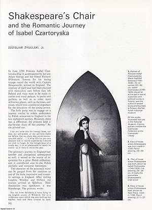 Imagen del vendedor de Shakespeare's Chair and the Romantic Journey of Princess Isabel Czartoryska. An original article from Apollo, International Magazine of the Arts, 1965. a la venta por Cosmo Books