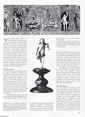 Seller image for Louis XIV's Glass Table. An original article from Apollo, International Magazine of the Arts, 1988. for sale by Cosmo Books