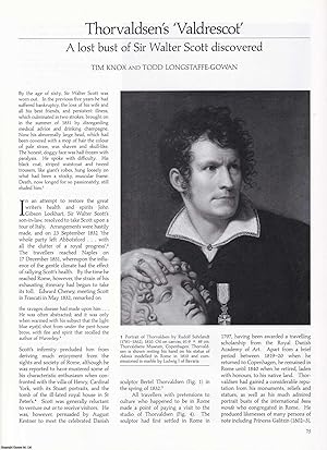 Image du vendeur pour Thorvaldsen's 'Valdrescot': A Lost Bust of Sir Walter Scott Discovered. An original article from Apollo, International Magazine of the Arts, 1993. mis en vente par Cosmo Books