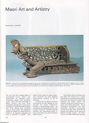 Seller image for Maori Art and Artistry. An original article from Apollo, International Magazine of the Arts, 1980. for sale by Cosmo Books