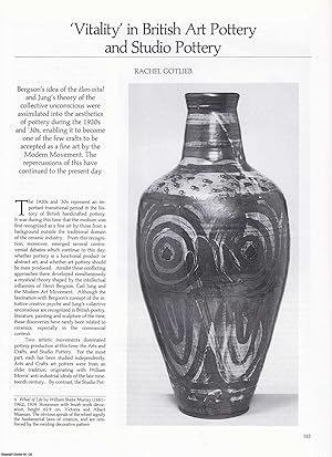 Bild des Verkufers fr Vitality' in British Art Pottery and Studio Pottery. An original article from Apollo, International Magazine of the Arts, 1988. zum Verkauf von Cosmo Books