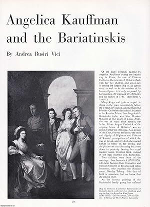 Imagen del vendedor de Angelica Kauffman and the Bariatinskis of Holstein-Beck. An original article from Apollo, International Magazine of the Arts. a la venta por Cosmo Books