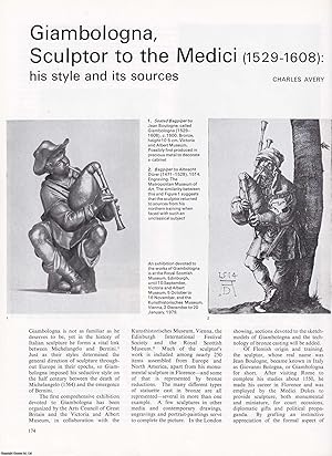 Seller image for Giambologna, Sculptor to the Medici (1529-1608): His Style and its Sources. An original article from Apollo, International Magazine of the Arts, 1978. for sale by Cosmo Books