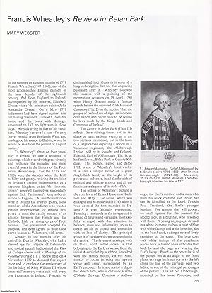 Image du vendeur pour Francis Wheatley's Review in Belan Park. An original article from Apollo, International Magazine of the Arts, 1985. mis en vente par Cosmo Books