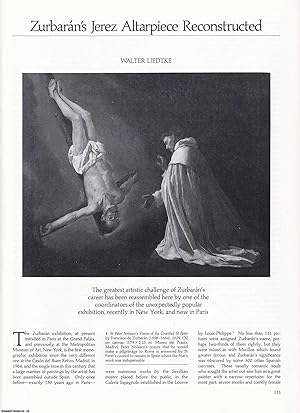 Seller image for Zurbaran's Jerez Altarpiece Reconstructed. An original article from Apollo, International Magazine of the Arts, 1988. for sale by Cosmo Books