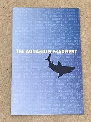 Bild des Verkufers fr The Aquarium Fragment (1/36 Negatives from The Raw Shark Texts. Inscribed with doodles) zum Verkauf von The Poet's Pulpit