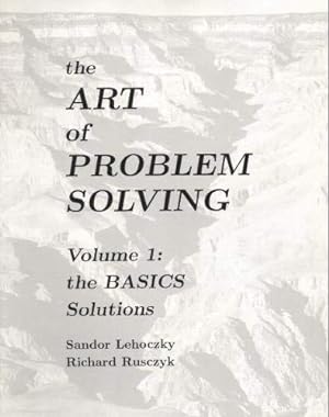 Seller image for The Art of Problem Solving, Vol. 1: The Basics Solutions Manual for sale by ZBK Books