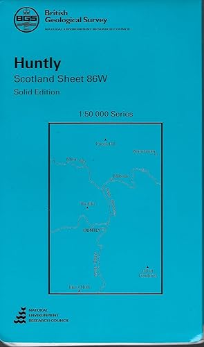 British Geological Survey Map of Huntly Scotland Sheet 86W 1:50 000 Series