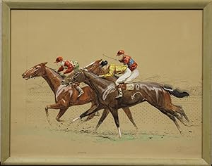 Races at Chantilly by Eugene Pechaubes