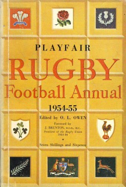 Image du vendeur pour PLAYFAIR RUGBY FOOTBALL ANNUAL 1954-55 mis en vente par Sportspages