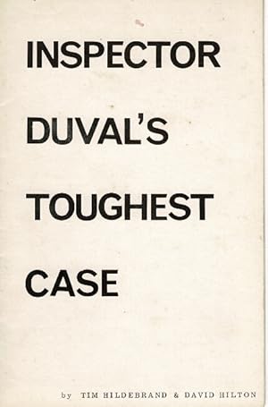 Seller image for Inspector Duval's toughest case for sale by Rulon-Miller Books (ABAA / ILAB)