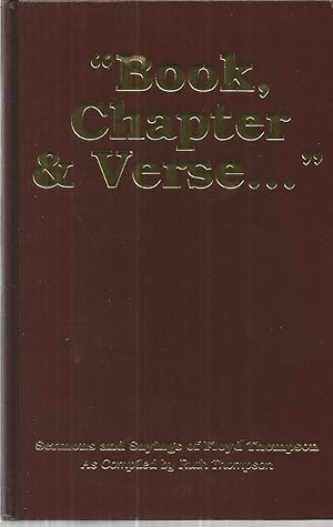 Image du vendeur pour Book, Chapter & Verse. mis en vente par The Book Junction