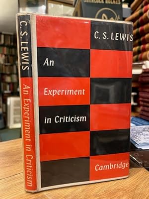 Immagine del venditore per An Experiment in Criticism venduto da Foster Books - Stephen Foster - ABA, ILAB, & PBFA