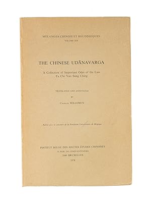 Bild des Verkufers fr The Chinese Udanavarga: a Collection of Important Odes of the Law Fa. zum Verkauf von The Lawbook Exchange, Ltd., ABAA  ILAB