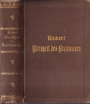 Bild des Verkufers fr Die Weisheit des Brahmanen zum Verkauf von Leipziger Antiquariat