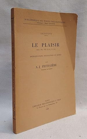 Seller image for Le Plaisir (Eth.Nic. VII 11-14, X 1-5) for sale by Book House in Dinkytown, IOBA