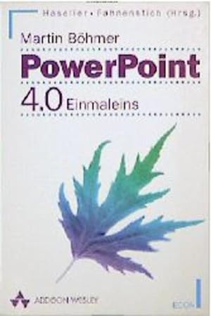 Bild des Verkufers fr Das PowerPoint 4.0 Einmaleins. zum Verkauf von Gerald Wollermann