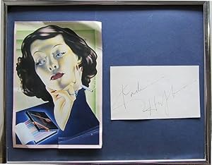 paper SIGNED by Katharine Hepburn