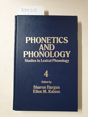 Immagine del venditore per Studies in Lexical Phonology (Phonetics and Phonology 4) : venduto da Versand-Antiquariat Konrad von Agris e.K.