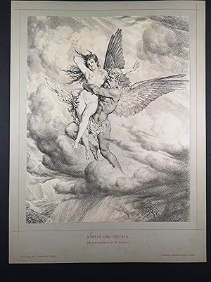 Image du vendeur pour Lichtdruck von 1884. Boreas und Orithya. mis en vente par ANTIQUARIAT Franke BRUDDENBOOKS