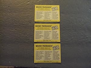22 Wacky Packages Stickers/Checklists 1975 Topps