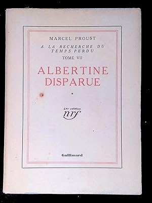 Image du vendeur pour A la recherche du temps perdu Tome VII Albertine disparue * mis en vente par LibrairieLaLettre2