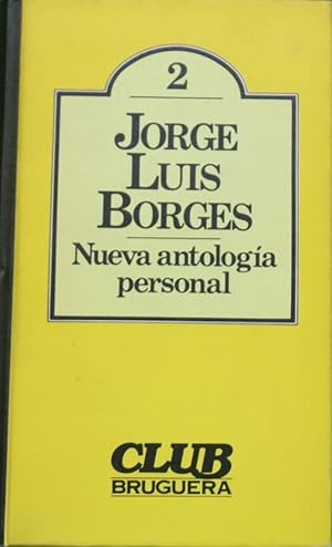 Imagen del vendedor de Nueva antologia personal a la venta por Librera Alonso Quijano