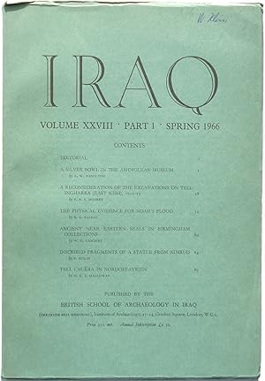 Image du vendeur pour Iraq. Volume XXVIII [28], Part 1 (Spring 1966). mis en vente par Archiv Fuenfgiebelhaus