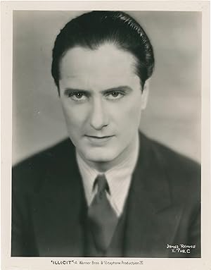 Bild des Verkufers fr Illicit (Original portrait photograph of James Rennie from the 1931 film) zum Verkauf von Royal Books, Inc., ABAA