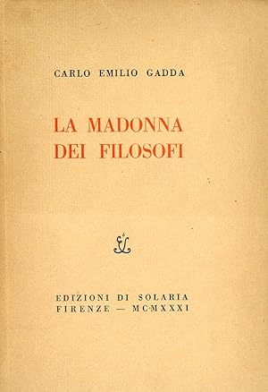 Immagine del venditore per La madonna dei filosofi venduto da Studio Bibliografico Marini