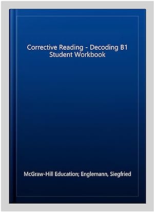 Bild des Verkufers fr Corrective Reading - Decoding B1 Student Workbook zum Verkauf von GreatBookPrices