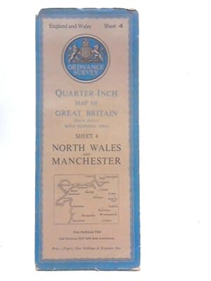 Bild des Verkufers fr Ordnance Survey Quarter-Inch Map of Great Britain : England, North Wales and Manchester Sheet 4 Paper zum Verkauf von World of Rare Books