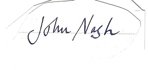 Seller image for [John Nash, prominent English painter.] Autograph Signature. for sale by Richard M. Ford Ltd
