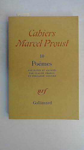 Bild des Verk�ufers f�r Cahiers Marcel Proust, num�ro 10 : Po�mes zum Verkauf von Antiquariat Maiwald