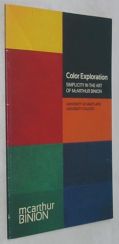 Immagine del venditore per Color Exploration: Simplicity in the Art of McArthur Binion venduto da Powell's Bookstores Chicago, ABAA