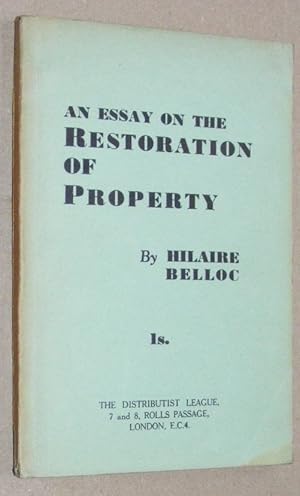 An Essay on the Restoration of Property