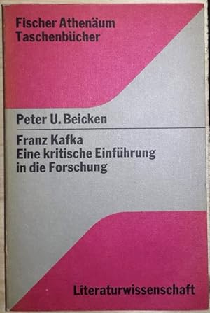 Bild des Verkufers fr FranzKafka. Eine kritische Einfhrung in die Forschung. zum Verkauf von Antiquariat Johann Forster