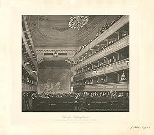 Das alte Hofburgtheater. [Blick gegen die Bühne].