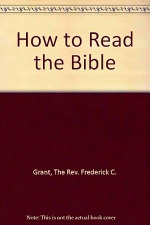 Bild des Verkufers fr How to Read the Bible zum Verkauf von WeBuyBooks