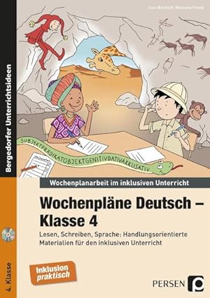 Immagine del venditore per Wochenplne Deutsch - Klasse 4, m. 1 CD-ROM : Lesen, Schreiben, Sprache: Handlungsorientierte Materialien fr den inklusiven Unterricht. Wochenplanarbeit im inklusiven Unterricht venduto da AHA-BUCH GmbH