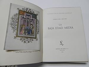 Imagen del vendedor de La Baja Edad Media a la venta por Librera Mamut