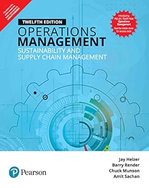 Image du vendeur pour Operations Management Sustainability And Supply Chain Management mis en vente par Books for Life