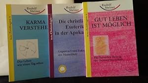 Seller image for Steiner, Rudolf: 3 Taschenbcher. 1. Gut leben ist mglich 2. Karma verstehen 3. Die christliche Esoterik for sale by GAMANDER ANTIQUARIAT